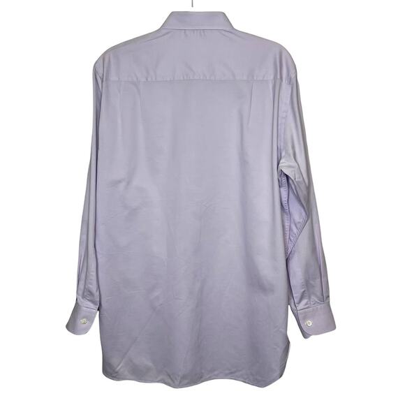 Ermenegildo Zegna Size M Dress Shirt Button Down Light Purple White Cuff Career - Picture 3 of 16